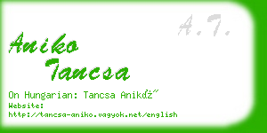 aniko tancsa business card